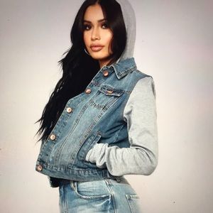 Fashion Nova Jean Jacket womens Size Small